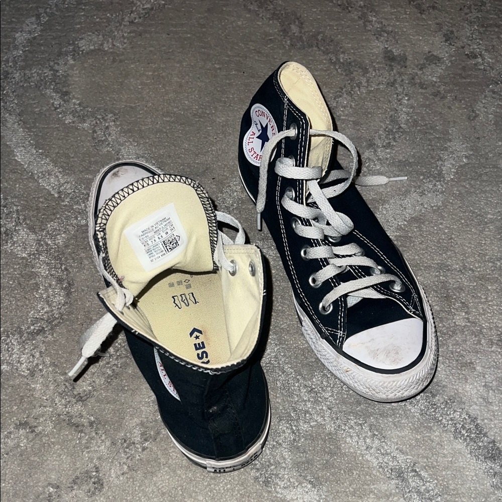 Black Converse High-Top Sneakers